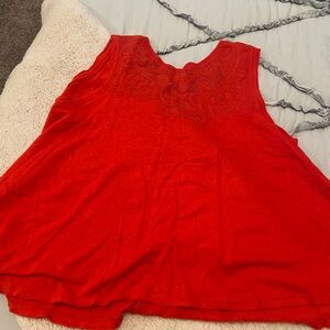 Free people . Size small Red Sleeveless Women's Top